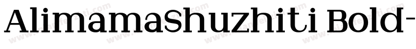 AlimamaShuzhiti Bold字体转换